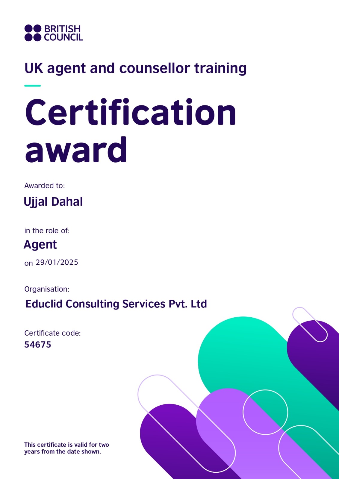 UK Agent and Counsellor Training